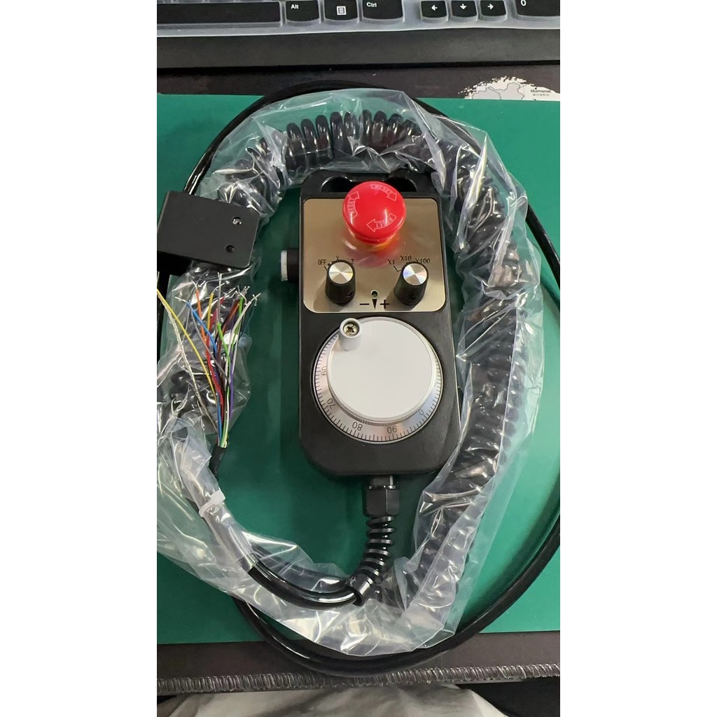 CNC Pulse Generator 2 Axis MPG Pendant Handwheel & Emergency Stop, manual pulse generator for Siemen