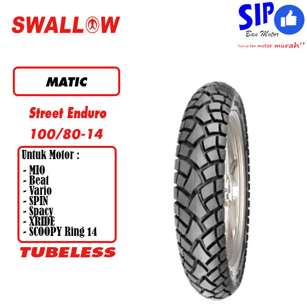 Ban Swallow Street Enduro SB-117 100 80 ring 14 Tubeless