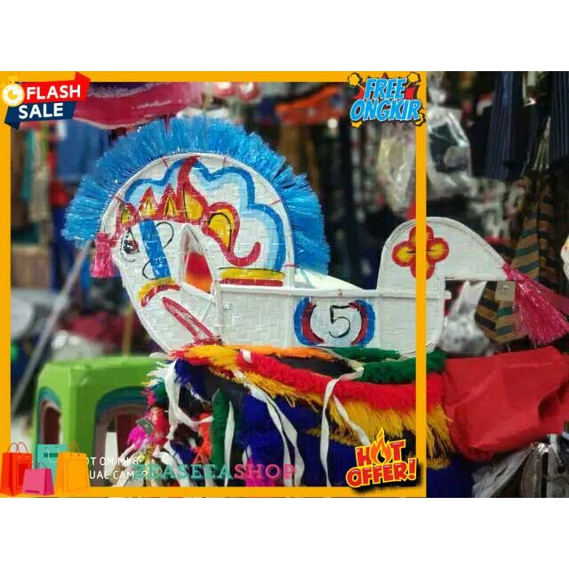 COD kuda kepang lumping besar Kuda lumping 85cm kuda besar anak free cambuk tari