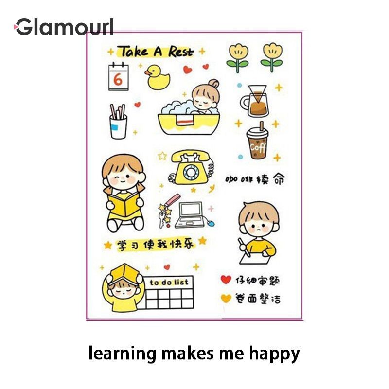 

Stiker Motif Emoji Untuk Dekorasi Handphone / Diary DIY-GL