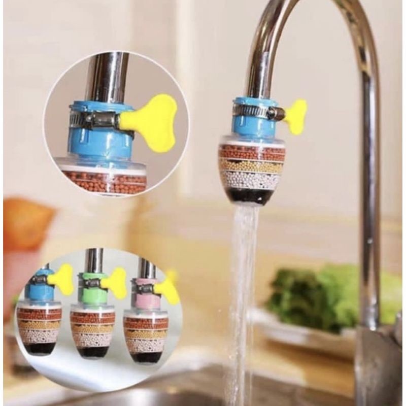 ACEH.OYU 112480 FilterAir Batu Saringan Air Rumah Sambungan Pipa Wastafel Universal