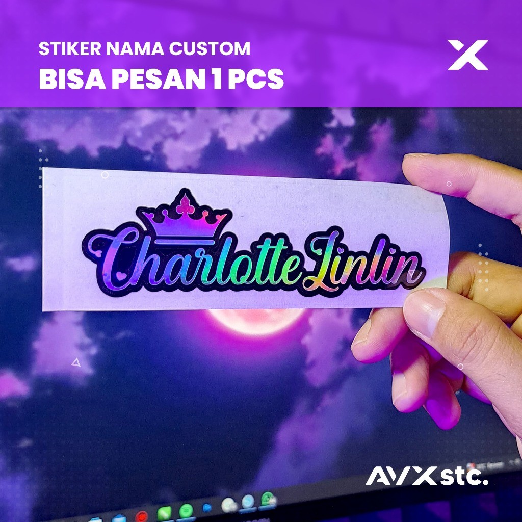 

[COD] Stiker Nama Custom Timbul Anti Air Untuk Motor dan Helm