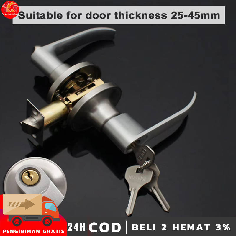 Set Kunci Tuas Gagang Pintu dari Baja Tahan Karat Kunci pegangan tiga tuas Set Gagang Pintu Dan Kunc