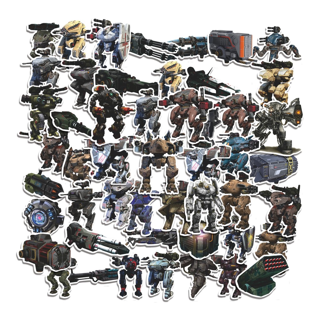 

COD 50 Pcs Stiker War Robots Lucu Anti Air Untuk Dekorasi Notebook Sepeda Skateboard Handphone
