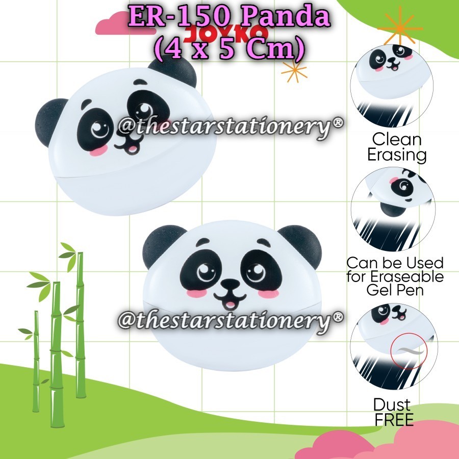 

(1 Biji) Penghapus JOYKO ER-150 Panda / Penghapus Eraser Joyko ER-150 Panda (1 Biji)