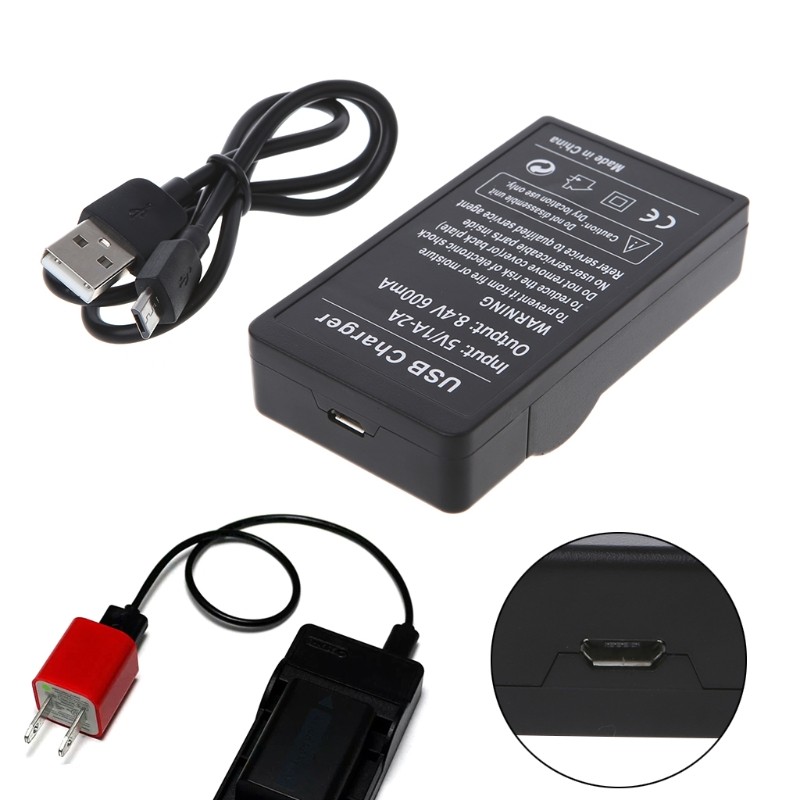 Battery Charger For Canon LP-E17 EOS M3 EOS 750D EOS 760D Portable XXUC