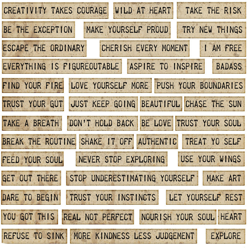

Vintage Words Phrase Stickers Junk Journal Diary Planner Scrapbooking Decorative Note Label Sticker DIY Craft Photo Album