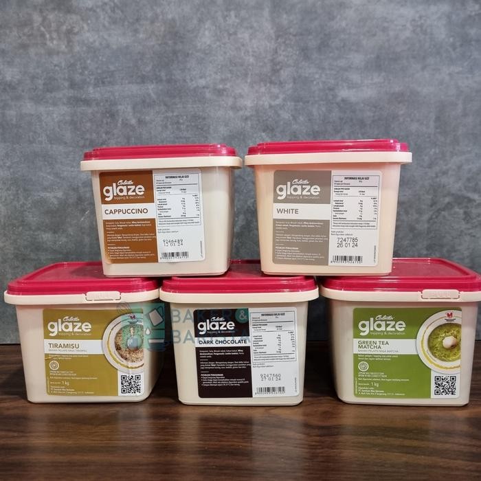 

colatta glaze 1kg collata topping roti kue donat selai pelapis rasa - Glaze DarkChoco