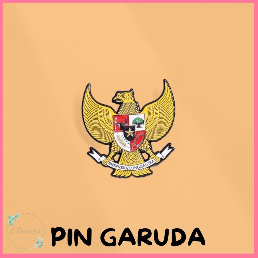 Pin Bros Enamel Bhinneka Tunggal Ika Indonesia Negara Persatuan GROSIR