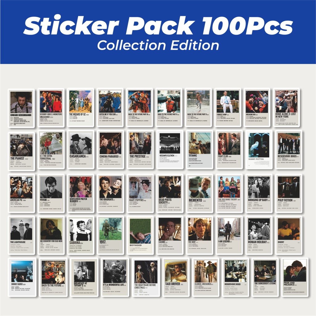 

Hot Stiker Poster Film Klasik Lucu Anti Air Stikers Berperekat Waterproof Sticker Decal Buat Motor Helm Buku Journal Koper Casing HP Laptop Botol Minum
