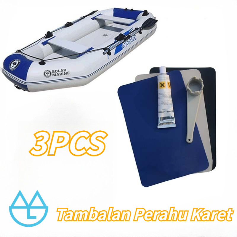 3Buah Lem Perahu Karet Kit Lem Penambal Perahu Karet Pvc Repair Kit Lem Kolam Renang