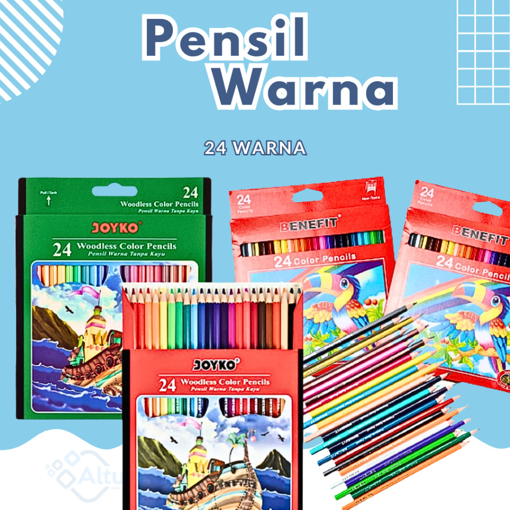 

Pensil Warna Murah Joyko 24 Warna