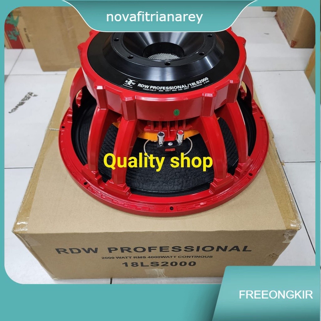KOMPONEN SPEAKER RDW 18LS2000 Speaker 18 Inch 18 LS 2000 Merah