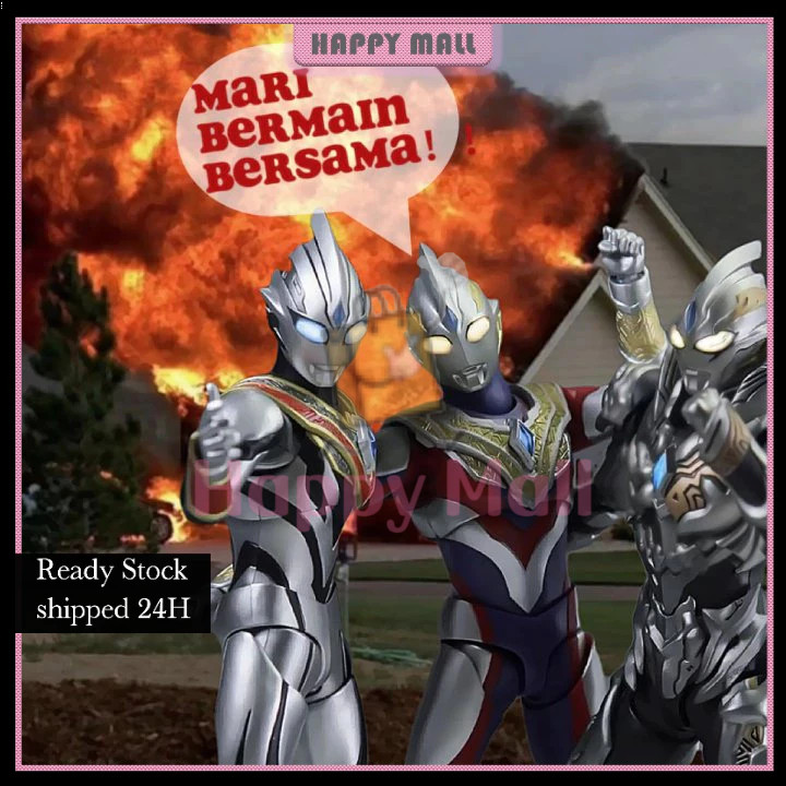 【LOWEST-PRICE】Cod Figure Triga Ultraman Mainan Aksi Trigger Figuarts Shf Ultraman Dark Glitter Triga