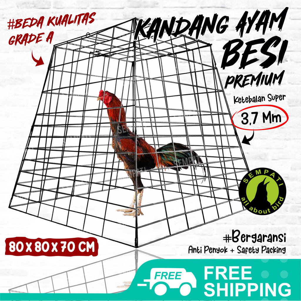 SEMPATI Kandang Ayam Kurungan Ayam Galvanis Piramida Pyramida Sangkar Besi Kurung Ayam Laga Jago Ban