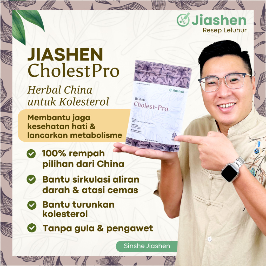 

Jiashen - Herbal Cina Kolesterol Tinggi Alami - CholestPro