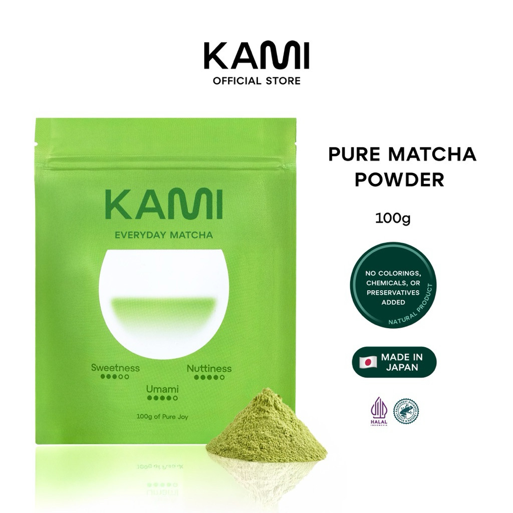

KAMI Matcha - Everyday Matcha Premium Pure Matcha 100G of Pure Joy