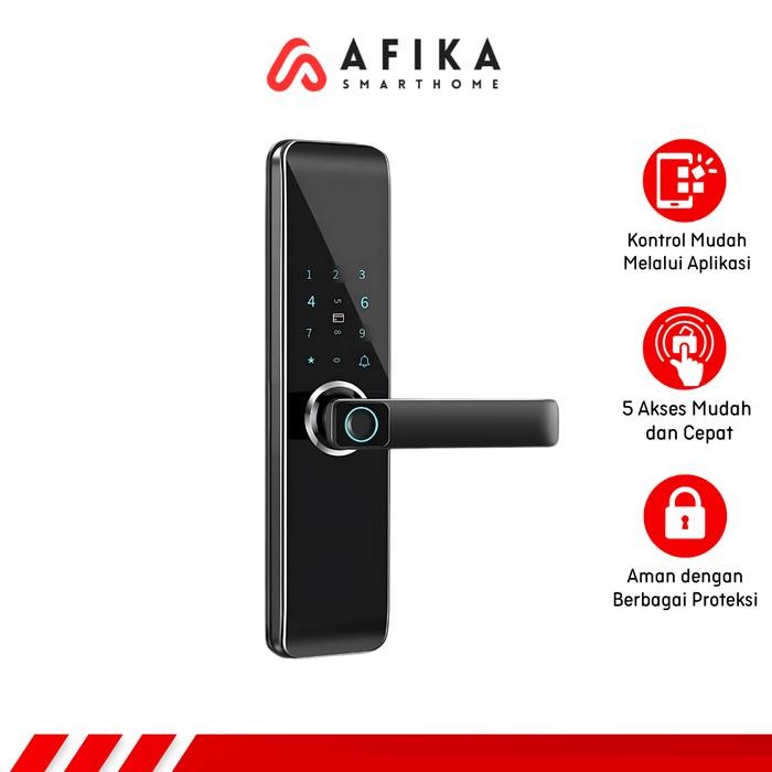 

Smart Door Lock Fingerprint Smart App Card Temporary Key