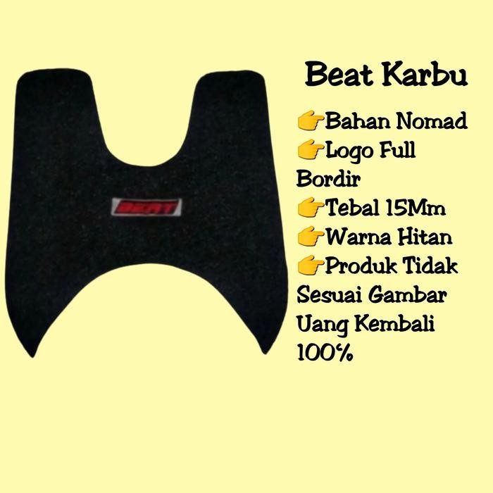 Karpet Motor/Pijakan Kaki Beat Karbu/Beat Lama