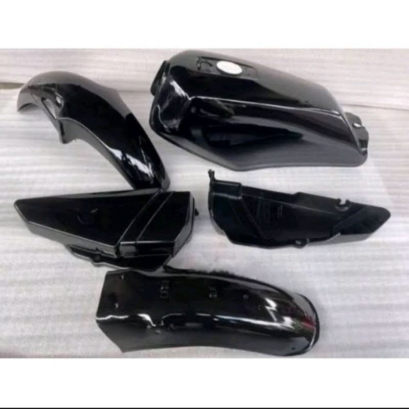PROMO BODY SET RX KING TANGKI RX KING HITAM POLOS SET SPAKBOR SET BOK AKI terlaris