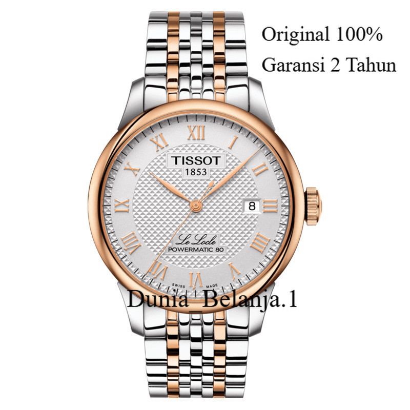 Original 100%  Jam Tangan Pria TISSOT T-Classic T006.407.22.033.00 Le Locle Powermatic 80 Garansi 2 