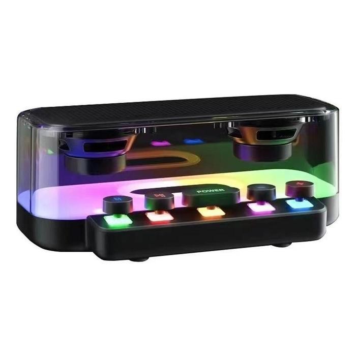 Speaker Bluetooth speaker Bluetooth sub-bass  lampu warna-warni RGB  kualitas asli  cocok untuk komp