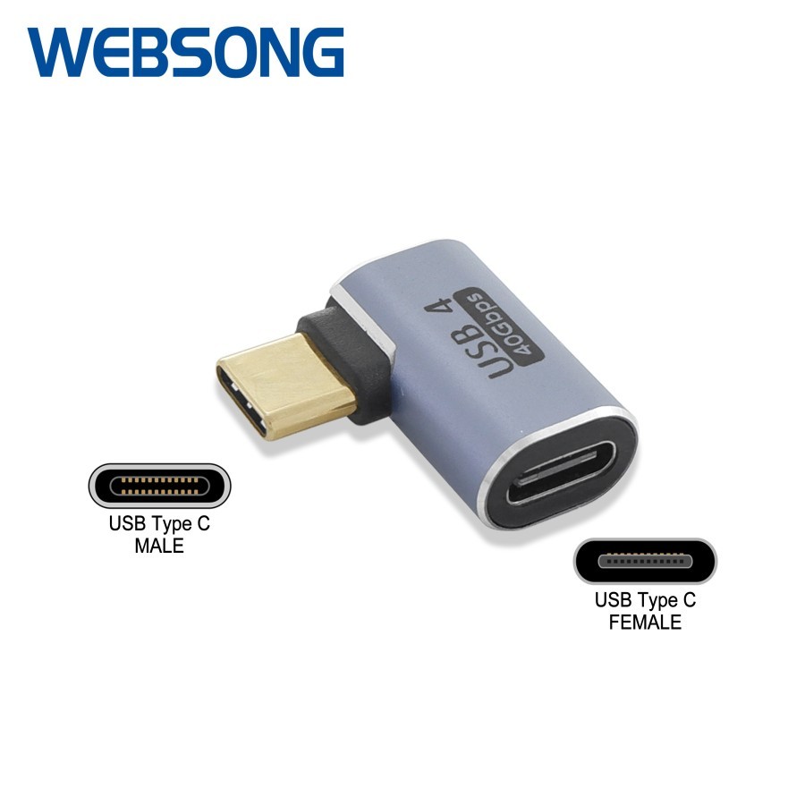 WEBSONG Connector Type C M To Type C F  L