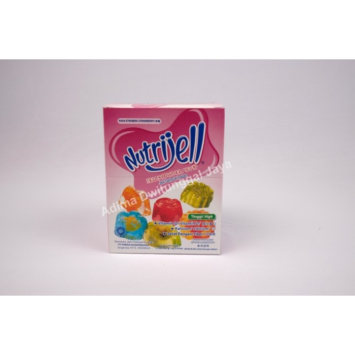

Nutrijell Strawberry / Nutrijel Stroberi 12x15 gr(Box)
