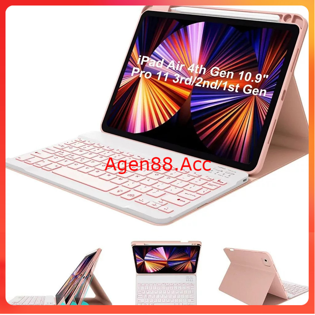 Smart Case + Keyboard [ samsung tab a9 / tab a9 + / tab s8 / tab s9 / tab s9 fe / tab s8+ / tab s9+ 