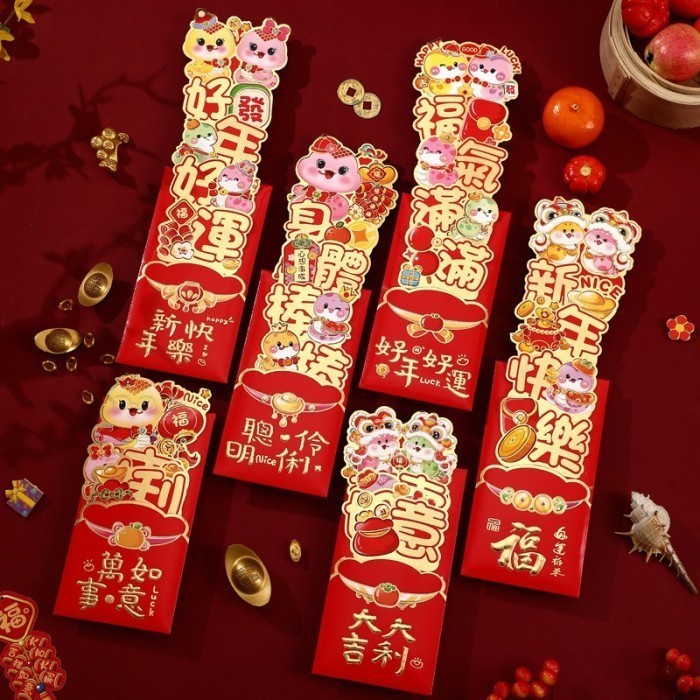 

NEW 2025 Angpao Tarik Imlek 3D Premium Angpau Lucu Viral Murah Kado Souvenir Anak Ampau Sincia Grosi