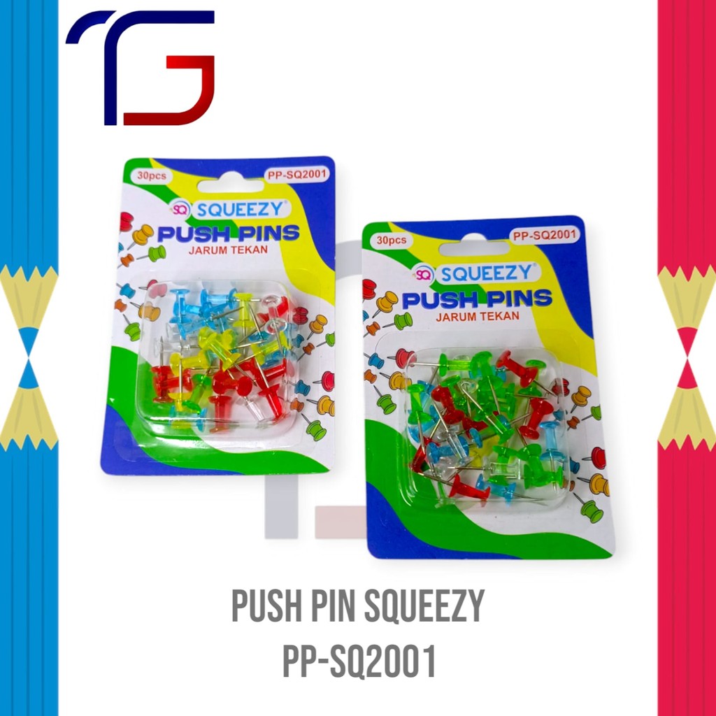 

Squeezy Paku Payung / Push Pin PP-SQ2001 Warna
