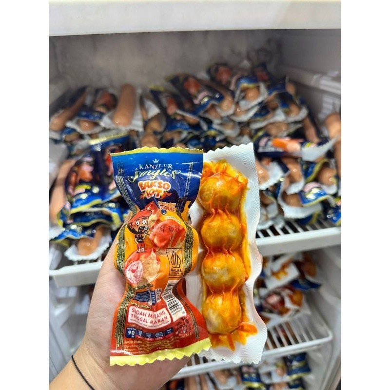 

Kanzler singles Bakso Keju siap makan perbox isi 12 pcs