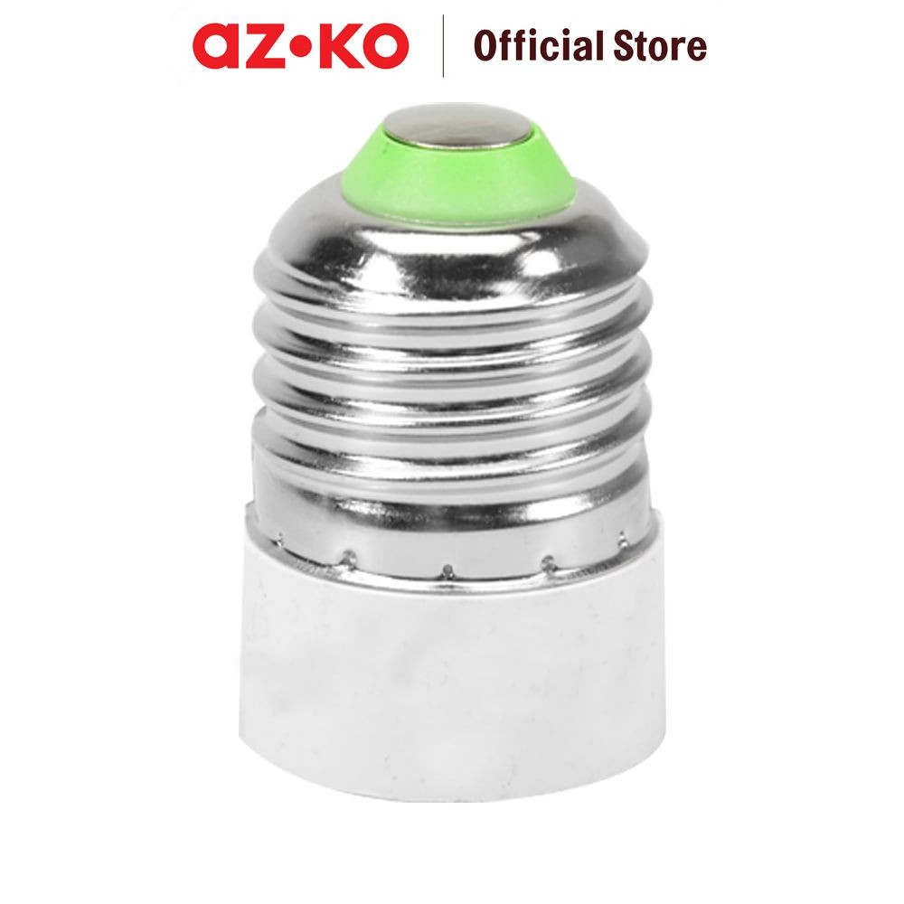 AZKO Krisbow Konverter Fitting Lampu E27-E14 Lamp Holder Socket Bohlam Peralatan Listrik Aksesoris L
