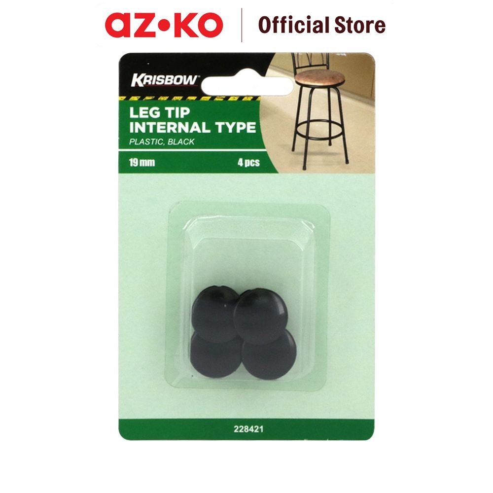 AZKO Krisbow Alas Kaki Internal Furnitur Bulat 1.9 cm 4 Pcs Alas Bumper Kaki Furniture Penyangga Kak