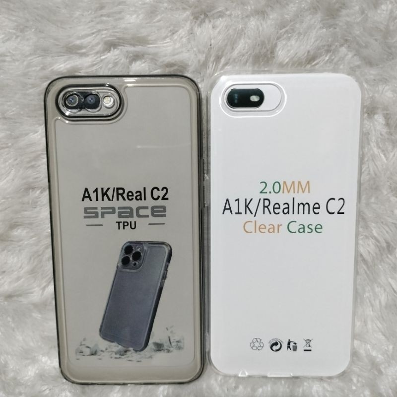 Soft Case TRANSPARAN OPPO A1K Silikon  Case   Camera Hp & Camera Una Acc