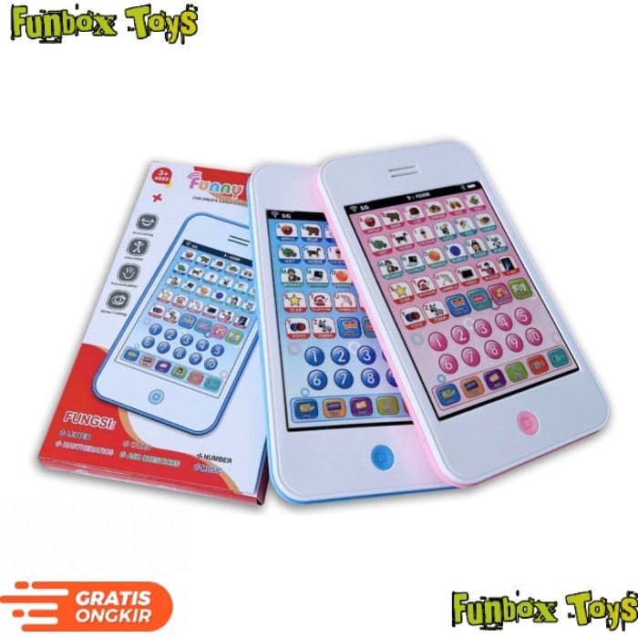 (PSD) Mainan Anak FUNNY PHONE Mainan Telephone Anak Mainan Hp Anak Musikal - Tanpa Bubble