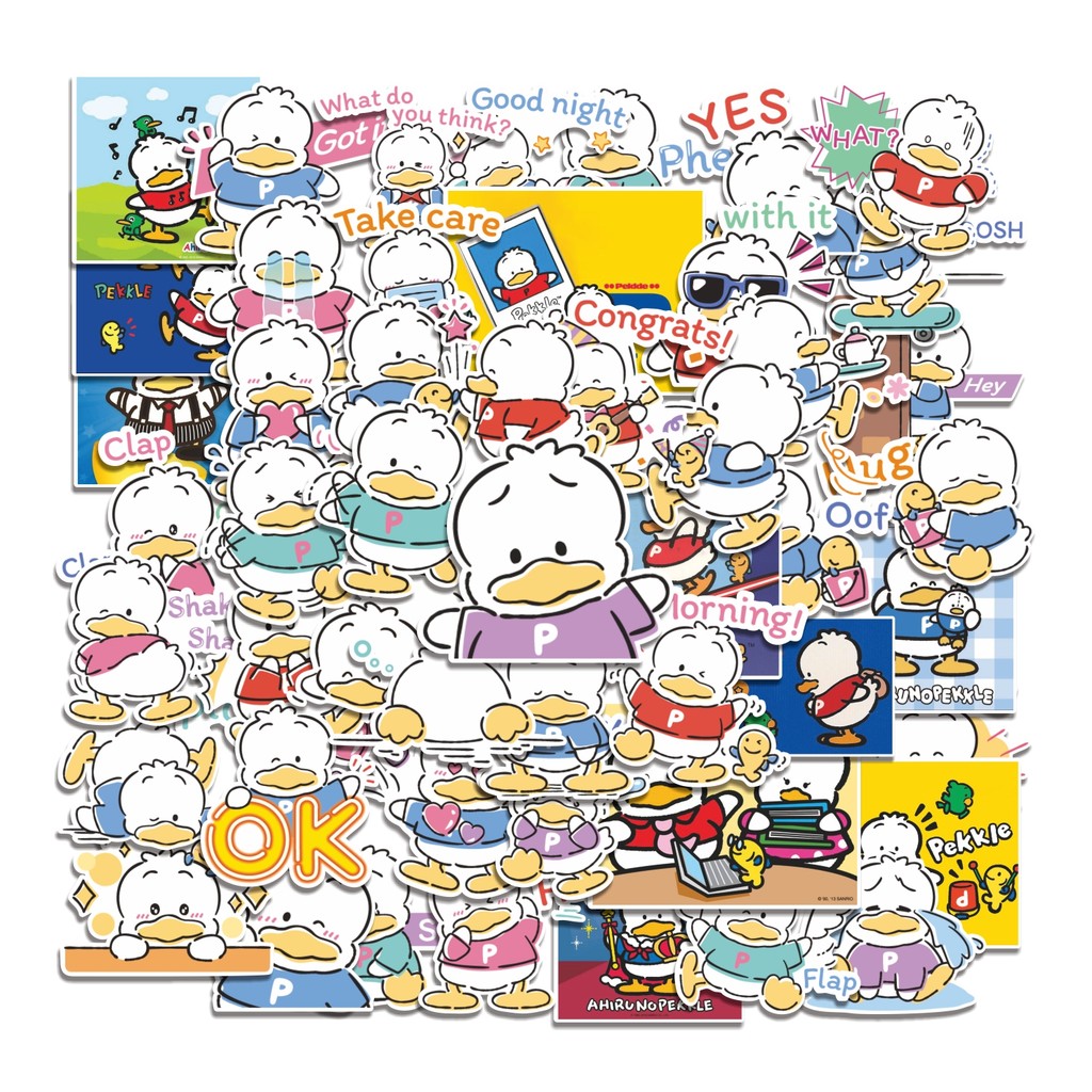

COD 50 Pcs Stiker Pekkle Sanrio Friends Lucu Anti Air Untuk Dekorasi Notebook Sepeda Skateboard Handphone DIY