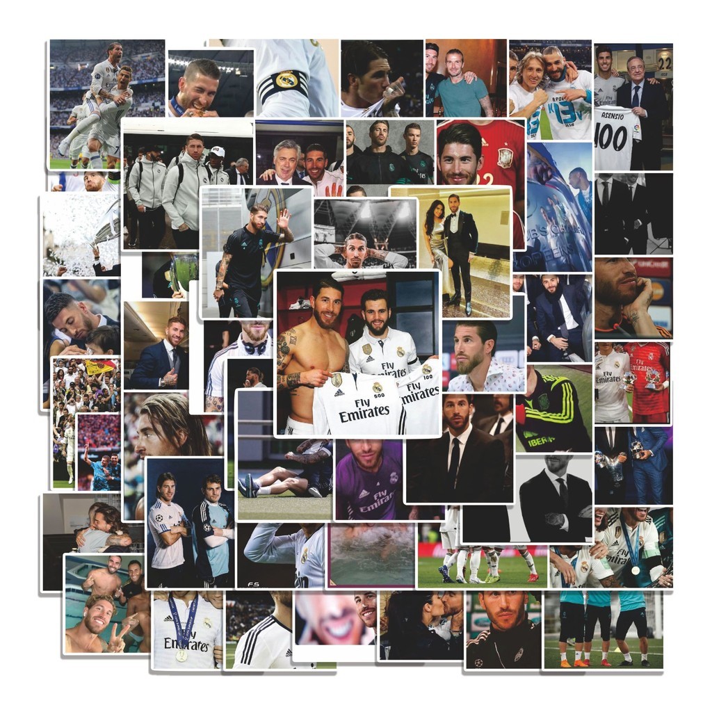 

COD 50 Pcs Stiker RM sergio ramos V1 Lucu Anti Air Untuk Dekorasi Notebook Sepeda Skateboard Handphone DIY