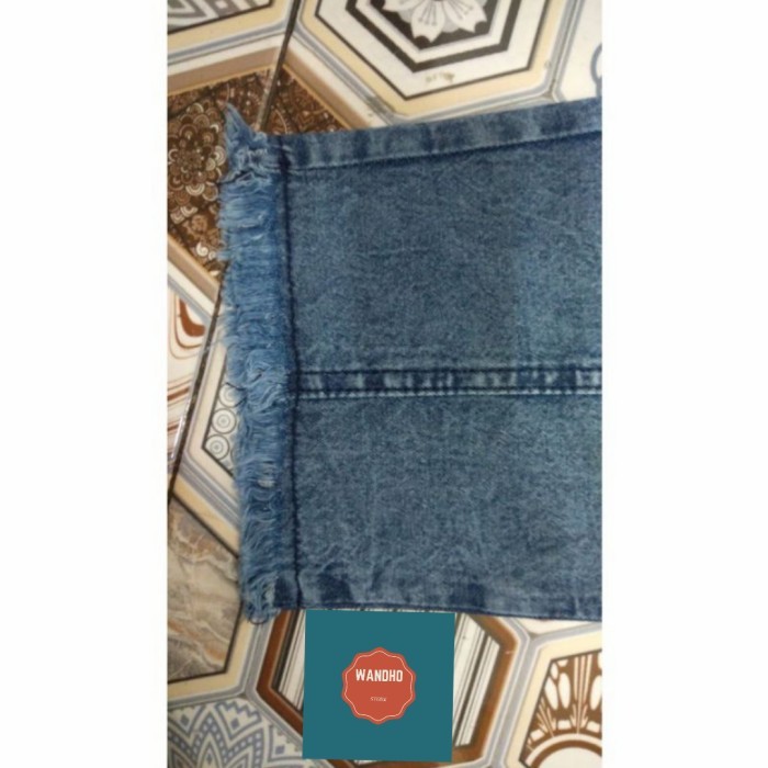 ✨LARIS✨ -Celana Baggy pants jeans wanita warna snow standar-jumbo - biru no rawis, standar