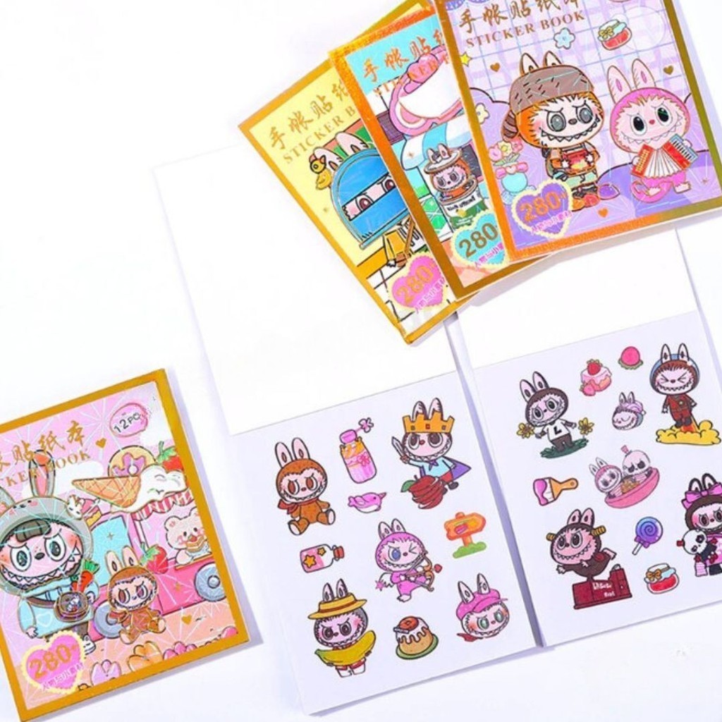 

GROSIRMAINANJKT Mainan Edukasi LABUBU STIKER BOOK /stiker buku isi 12 lembar