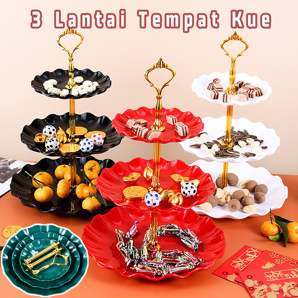 Rak Kue Tiga Lapis / Baki Suplai Kue Tiga Lapis / Rak Kue Baki Kue Rak Baki Permen/rak Susun Arisan 