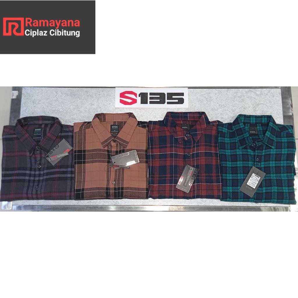 S135 KEMEJA FLANEL PRIA