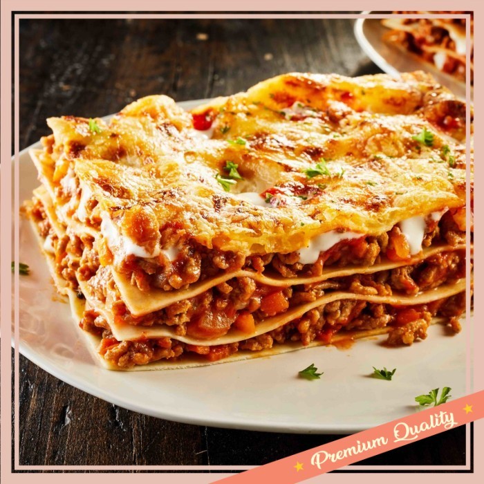 

Hampers buat pacar teman sahabat bestie unik lucu keren kekinian / beef lasagna family size