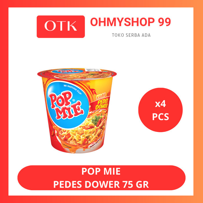 

Pop Mie Pedes Dower 4x75gr