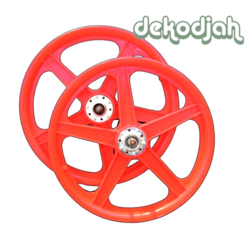 [IZ] Terlaris VELG BINTANG SEPEDA UKURAN 20 PALANG LURUS 1 SET DEPAN BELAKANG dd-9