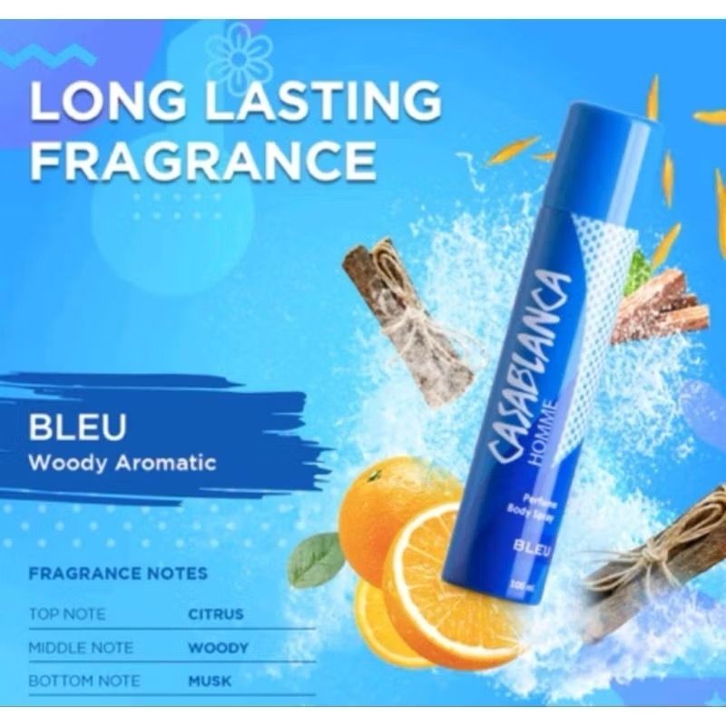 CASABLANCA KALENG Parfum Body Spray 100 ML (Botol Kaleng)