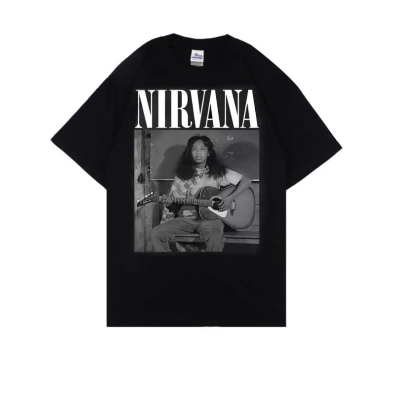 【Promo &  COD】KAOS NIRVANA X MANDRA | KAOS BAND | original kaos  |  KAOS MUSIC | KAOS NIRVANA |  24s