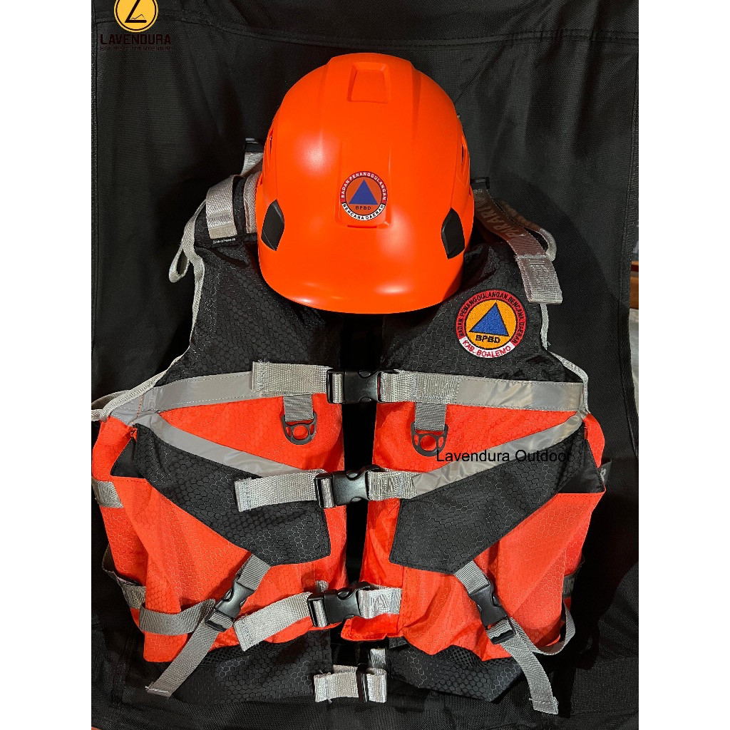 Life jacket lifejacket pelampung safety rompi memancing rescue basarnas sar bpbd outbond caving divi