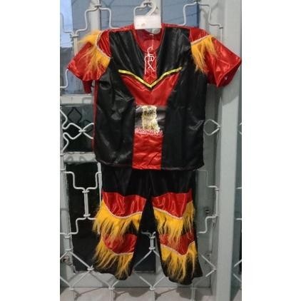BAJU BARONGSAI ANAK# BAJU IMLEK KOSTUM BARONGSAI/BAJU BARONGAN - Hitam, XS HP
