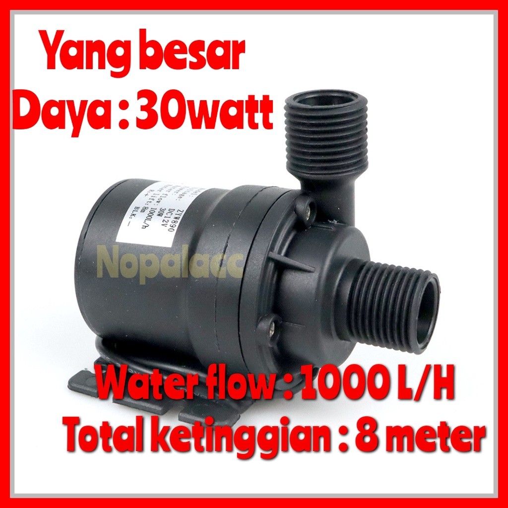 pompa submersible dc 12v 30watt 8meter pompa air submersible pompa aquarium